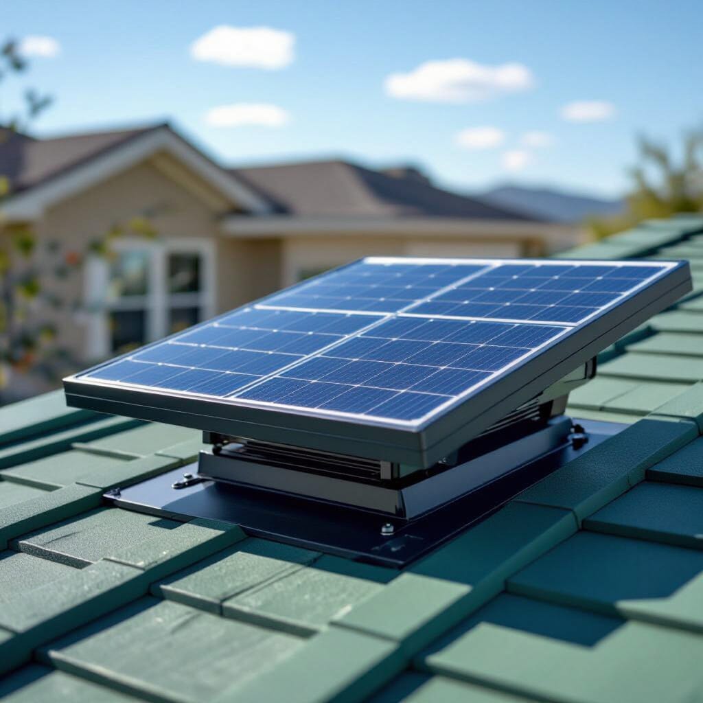 Solar Attic Fan Installation